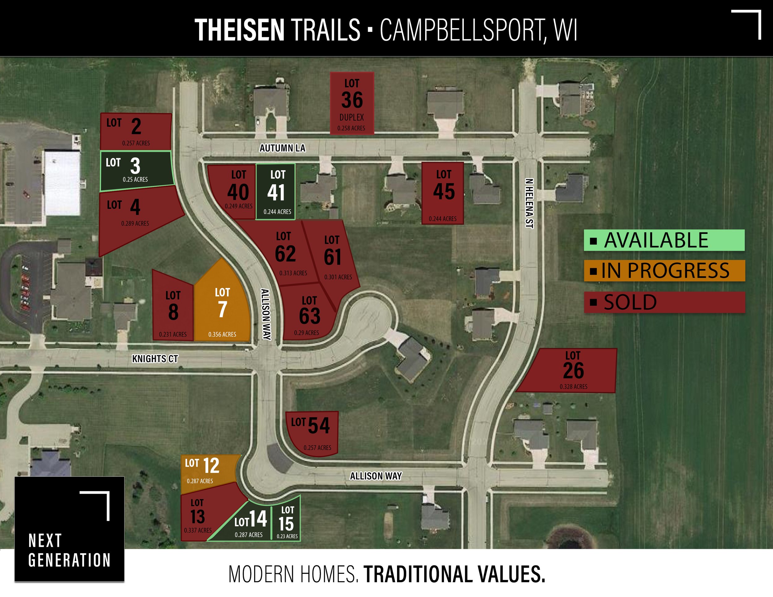 THEISEN TRAILS • CAMPBELLSPORT, WI — Next Generation New Home Construction Beloit, WI