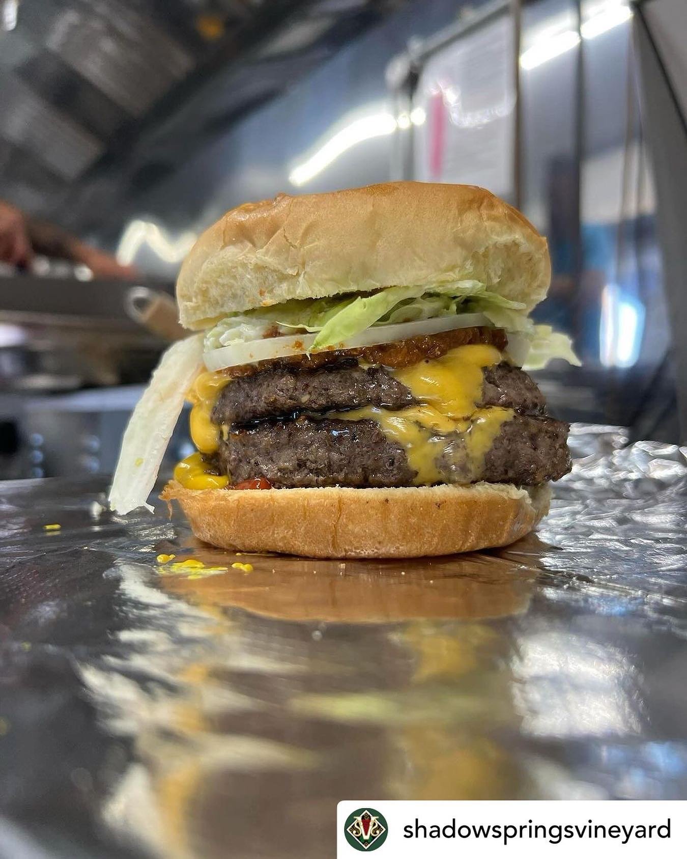 Posted @withregram &bull; @shadowspringsvineyard Come out this Saturday for some delicious food from the Fire Chief&rsquo;s Grill food truck! They&rsquo;ll be serving up burgers and sandwiches from noon to 3 🍔🍷

#ncwine 
#visitnc 
#yadkinvalley