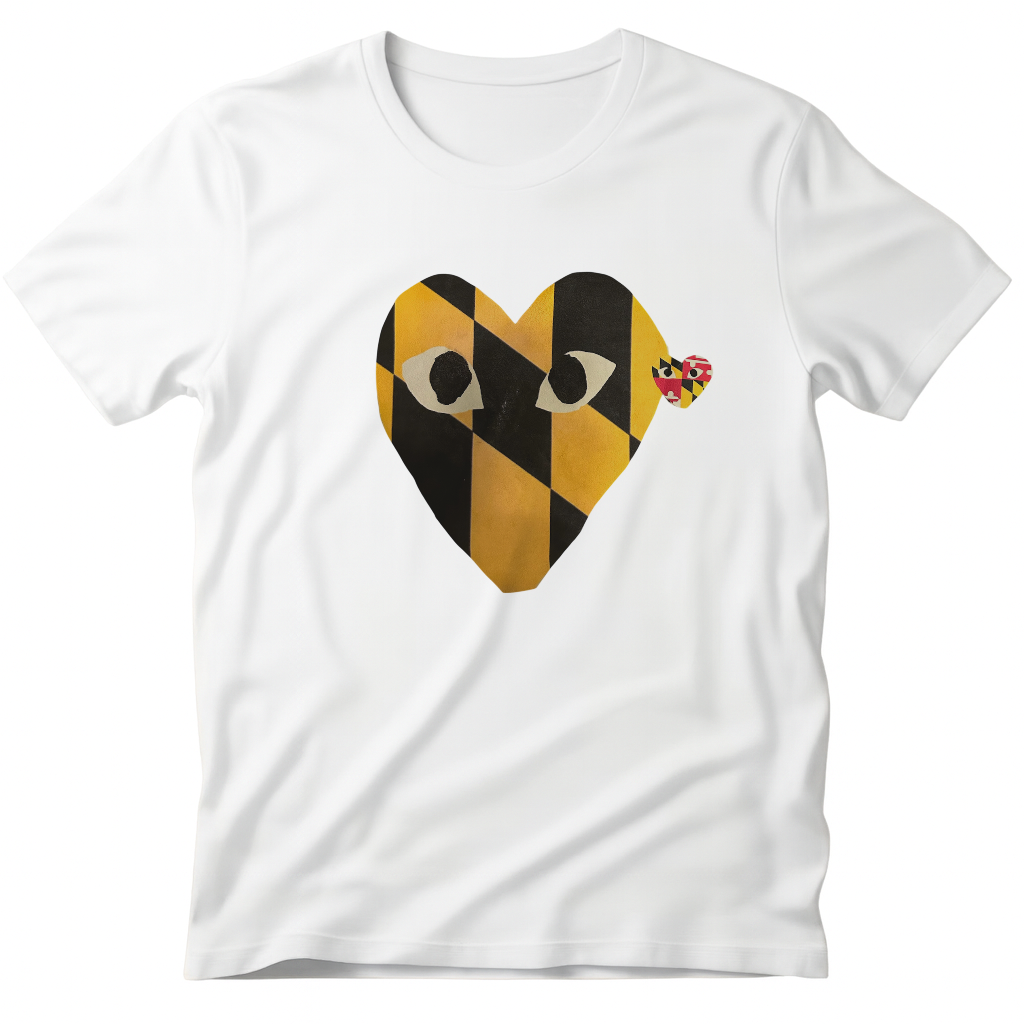 The Original Baltimore Heart (White Tee)