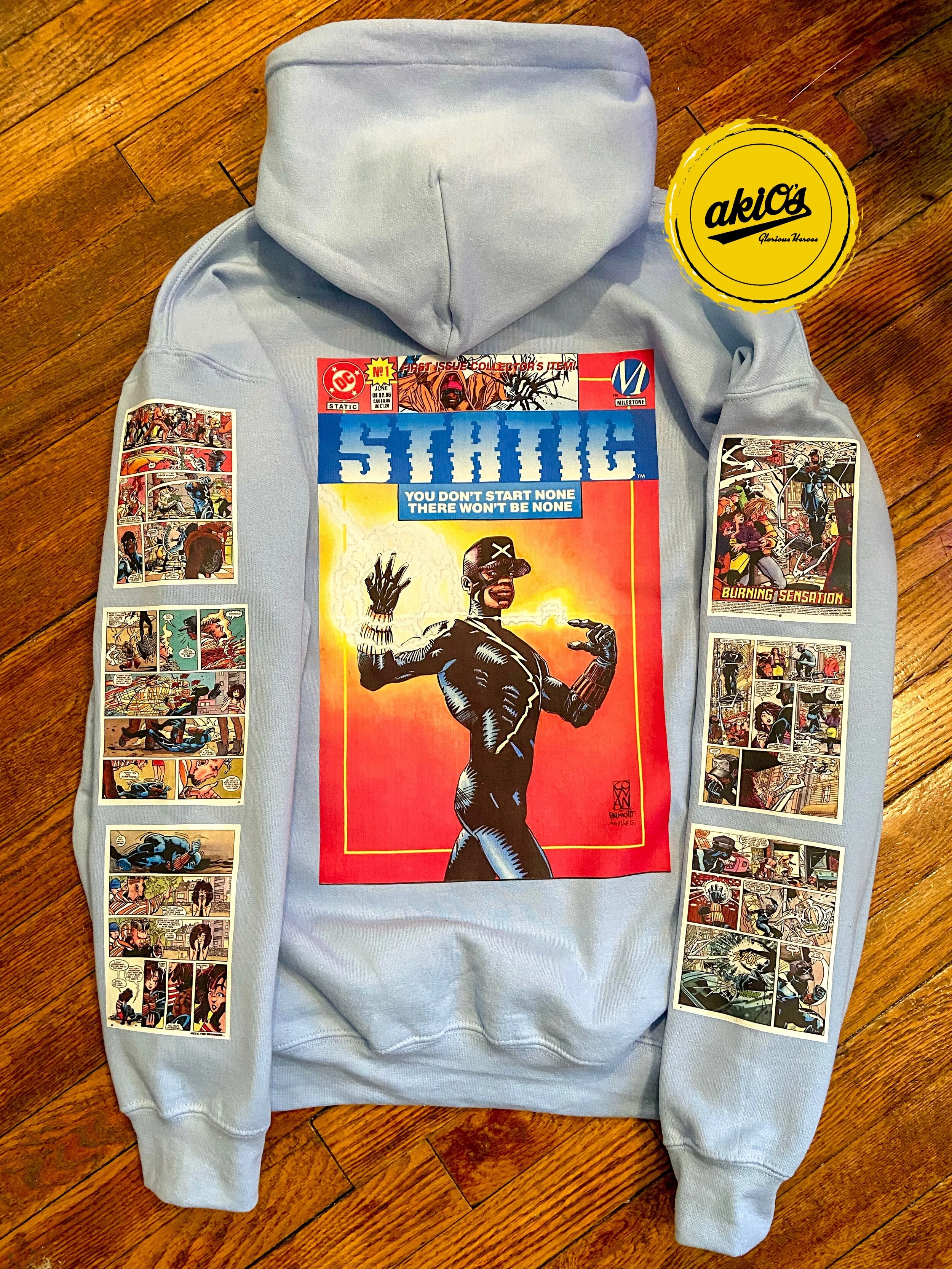 Static Shock Hoodie – Akio’s Glorious Heroes Anniversary Edition💎