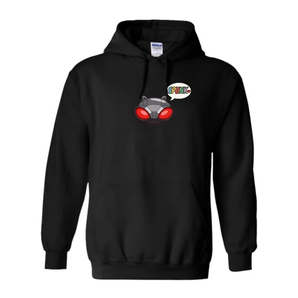 Spunk Kids Black Manta Helmet Hoodie – Black Edition🧩