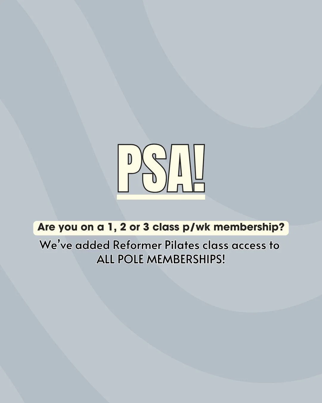 Oh HELLO Reformer! 😄
We're so excited to announce that Reformer Pilates is now accessible on ALL our Pole Barre Flex memberships. This means that if you're currently on a 1x, 2x or 3x class per week memberships, you can now access Reformer in addit