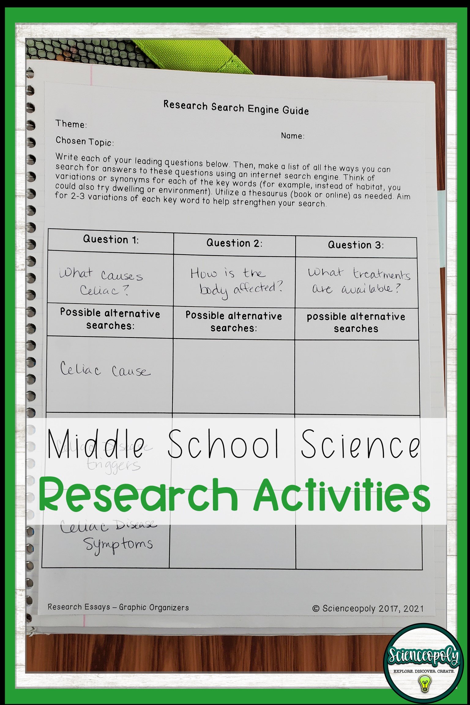 research skills for middle school