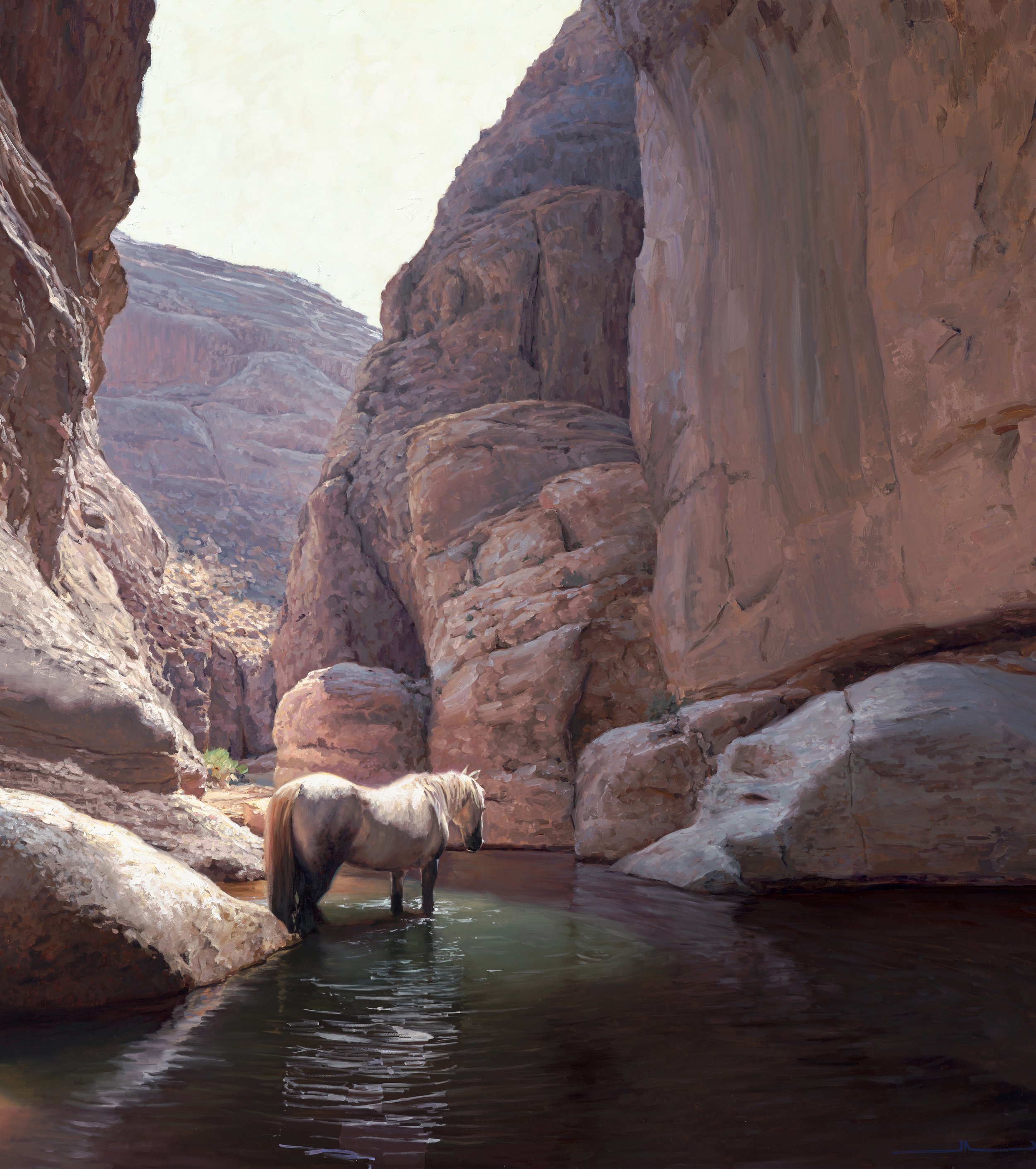 'Well Pleased'
40x40 in.
(Available)