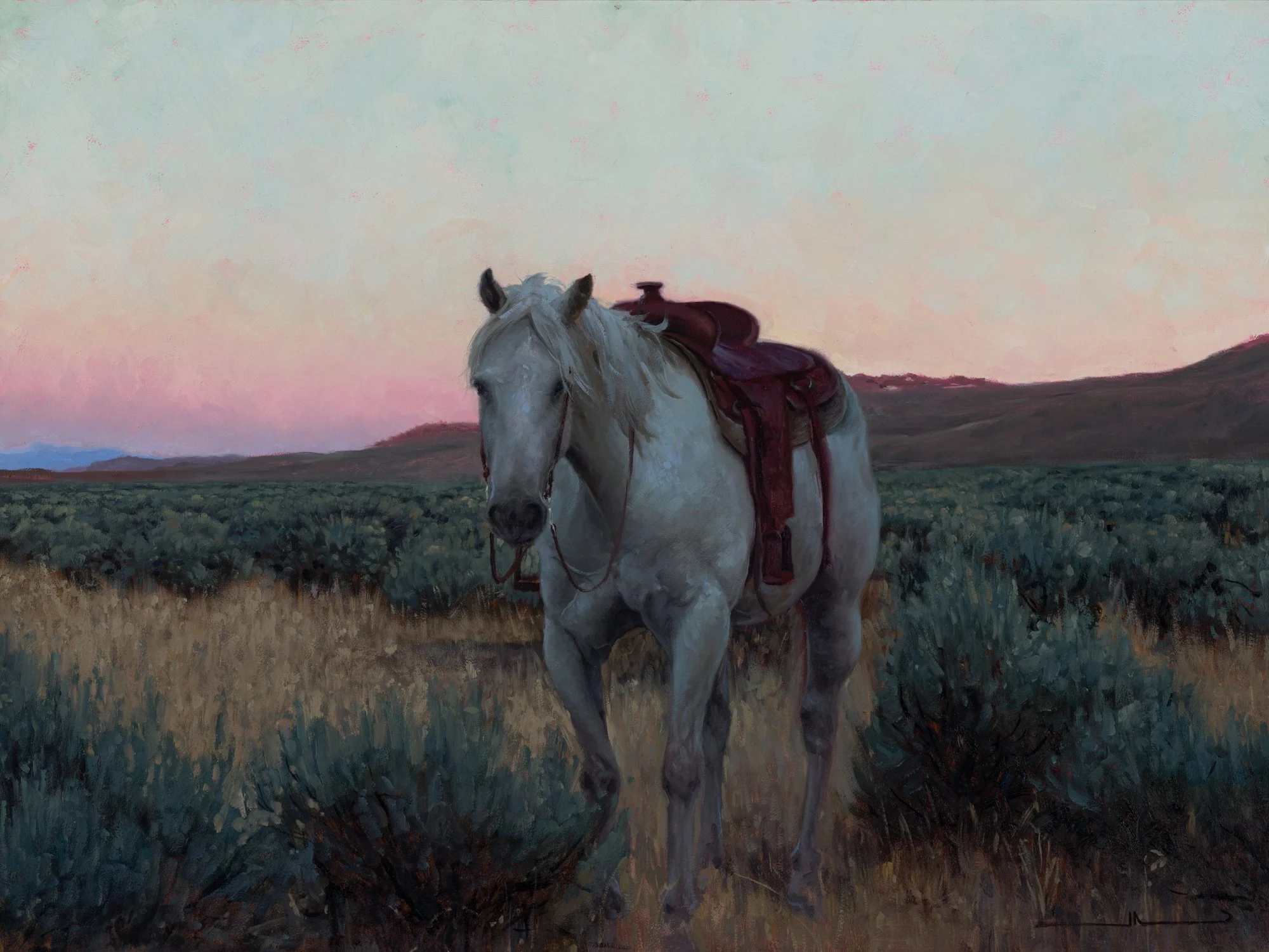 'Saddled for a Promise'
20x15 in.
(Available)