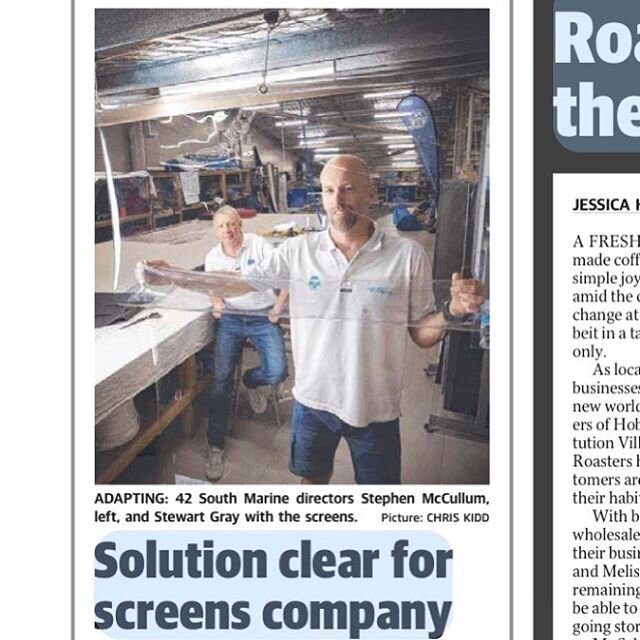 Grab a copy of The Mercury and check out our Point Of Contact Protection Screens.
#42southmarine #themercurynewspaper #hobart #supportlocal #hobartsmallbusiness #royalhobarthospital #metrotasmania #clearscreen #safetyfirst #nolangroup #chemist #retai
