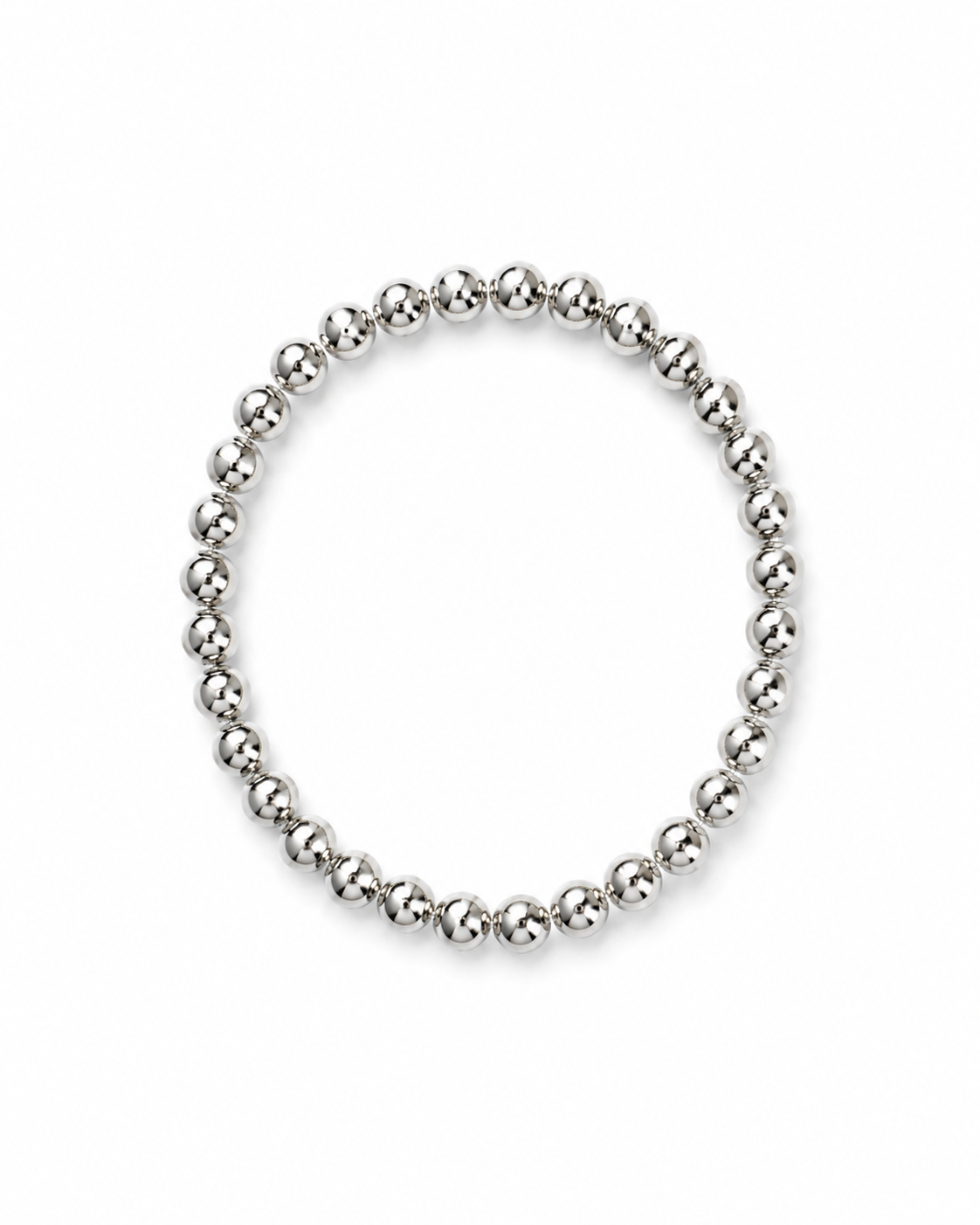 Silver Beaded Bracelet