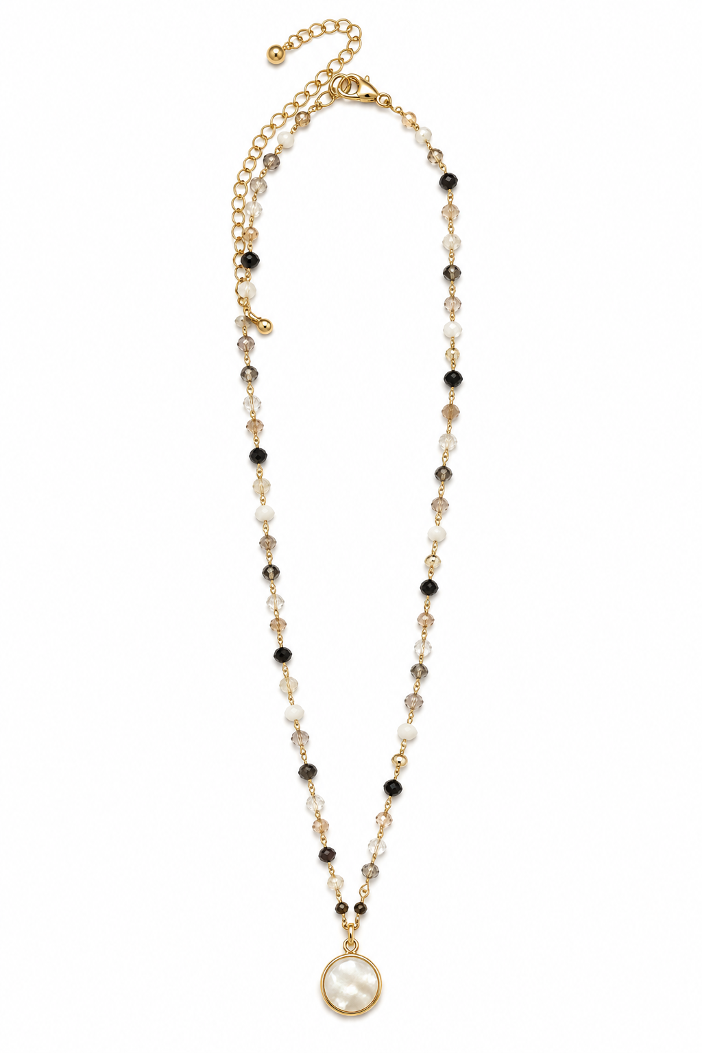 Pearl Pendant Beaded Necklace
