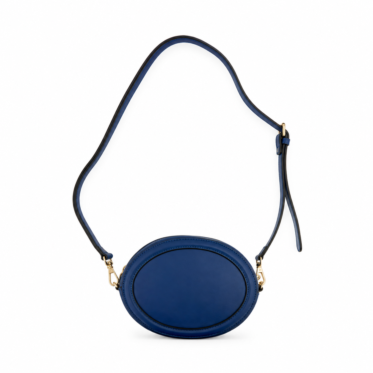 Blue Oval Crossbody Bag