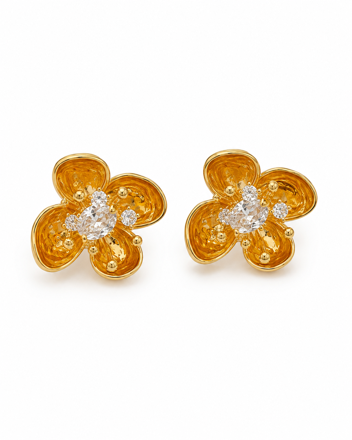 Golden Blossom Earrings