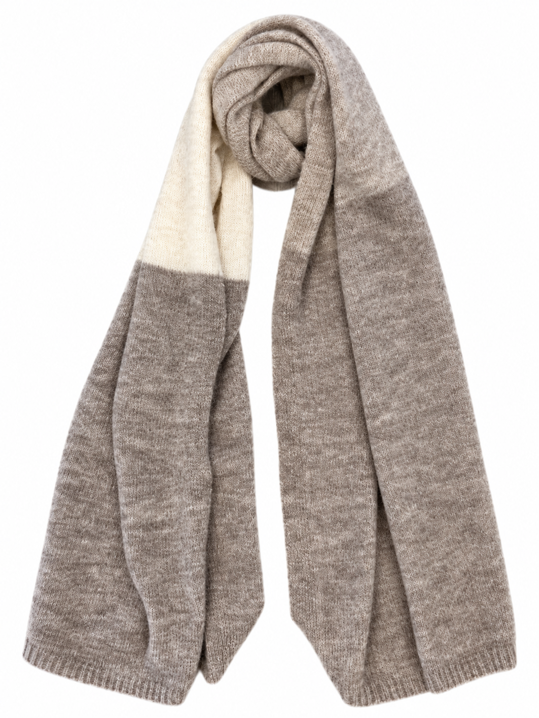 Wool Blend Color Block Scarf