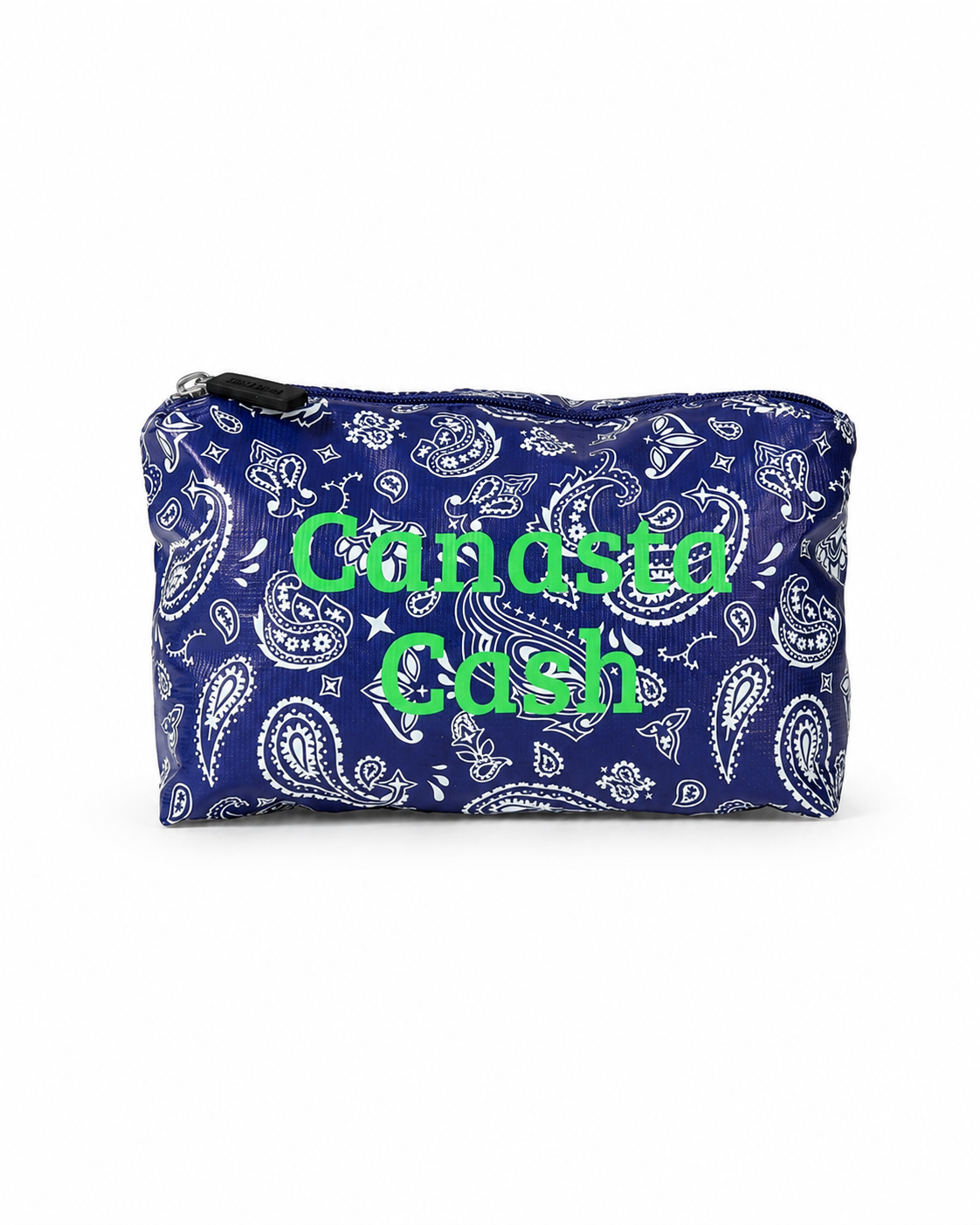 Blue Bandana Print Pouch