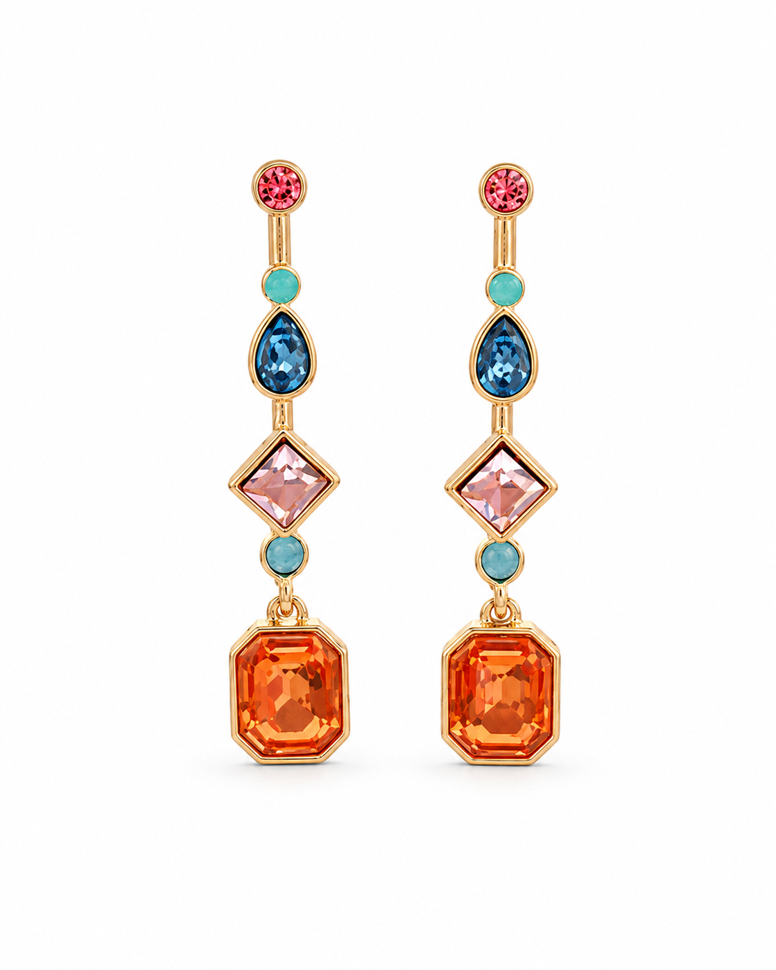 Gemstone Drop Earrings