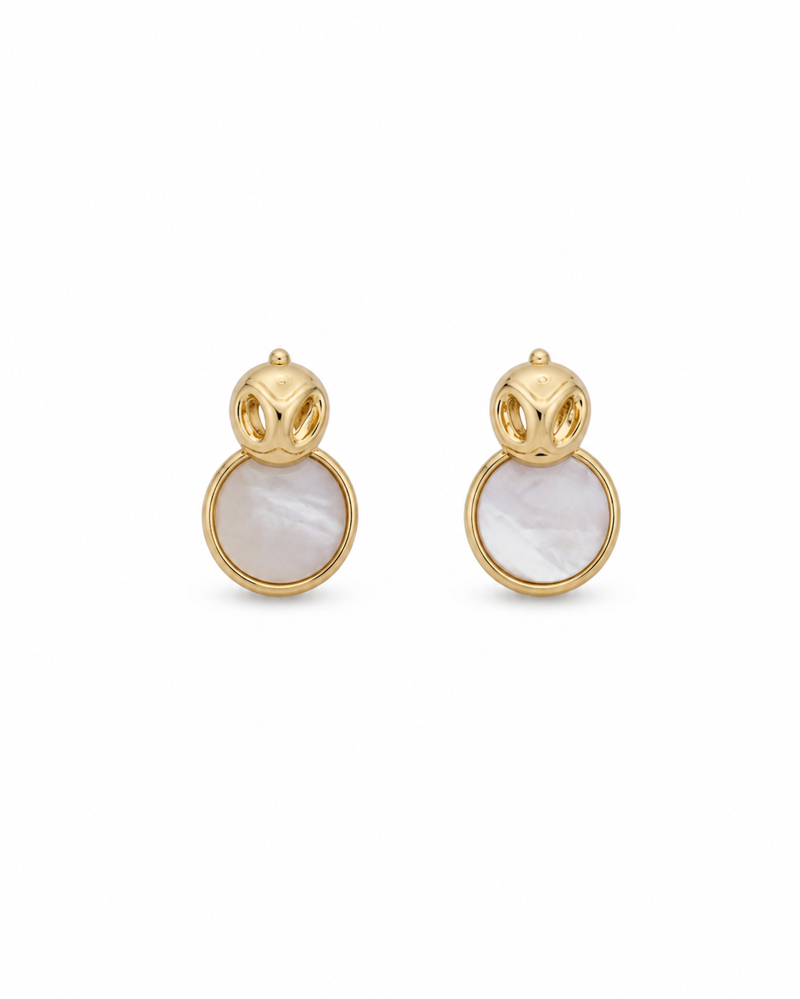 Gold Mother-of-Pearl Earrings