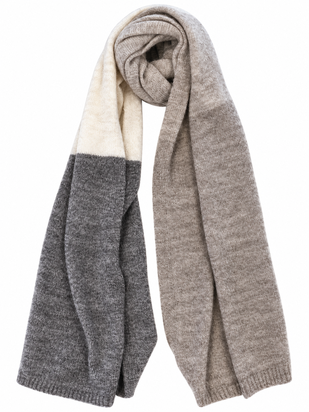 Color-Block Knit Scarf