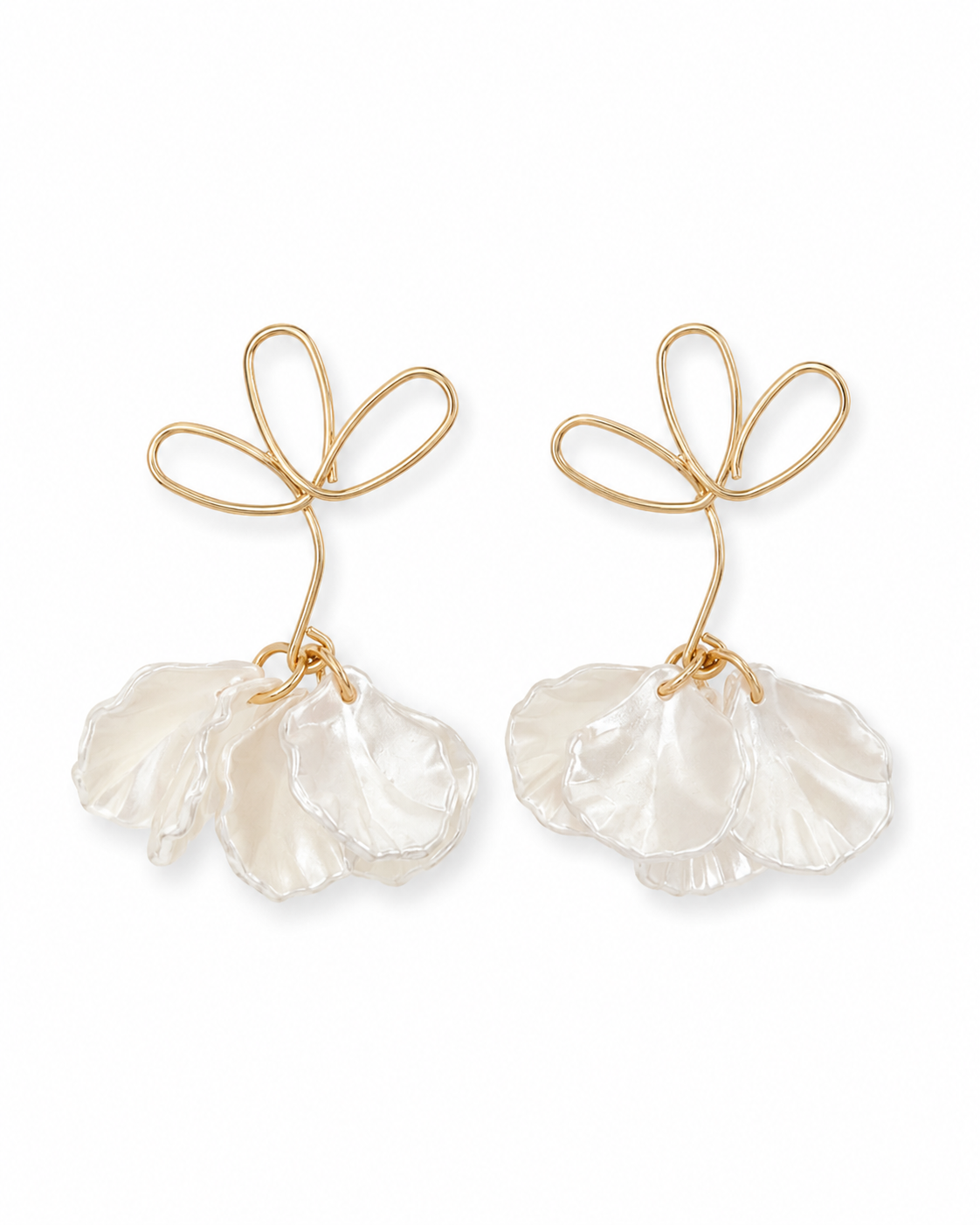 Floral Gold Earrings