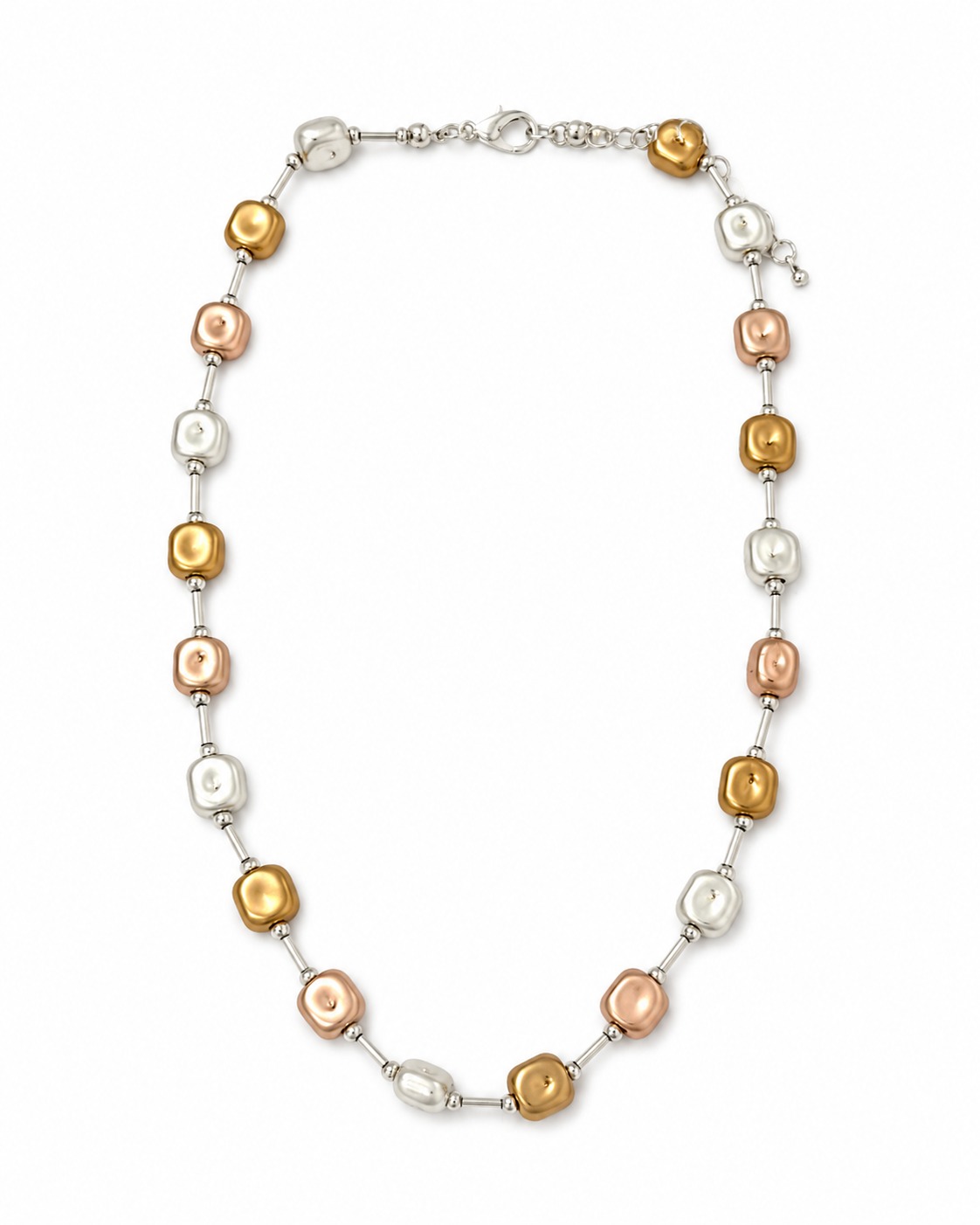 Two Tone Beaded Necklace