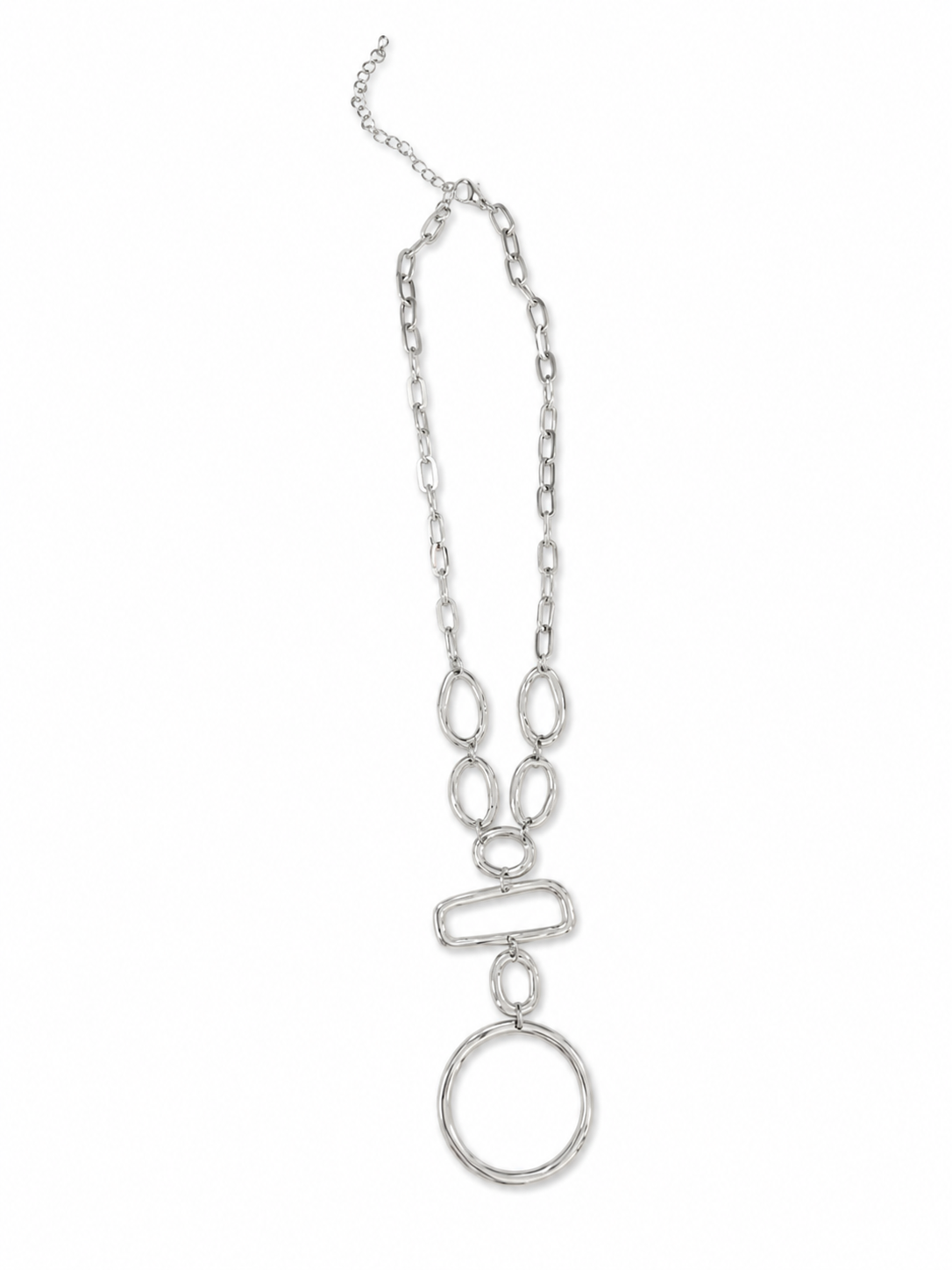 Silver Geometric Necklace
