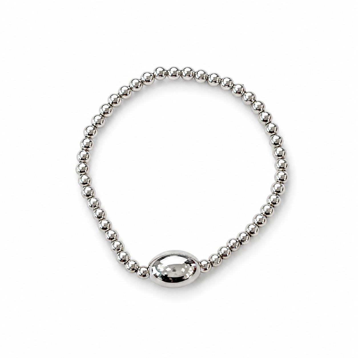 Silver Bead Bracelet