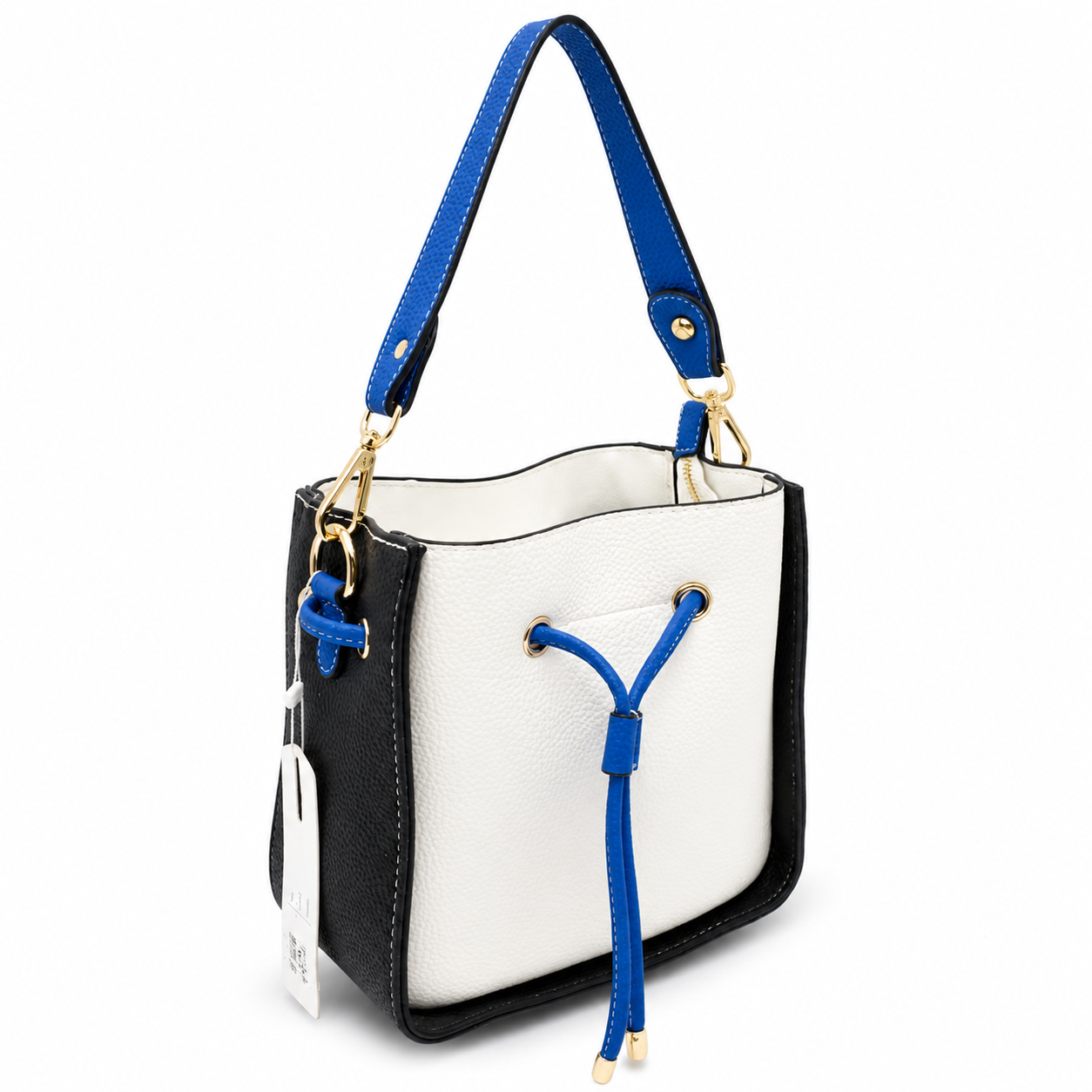Color-Block Bucket Bag