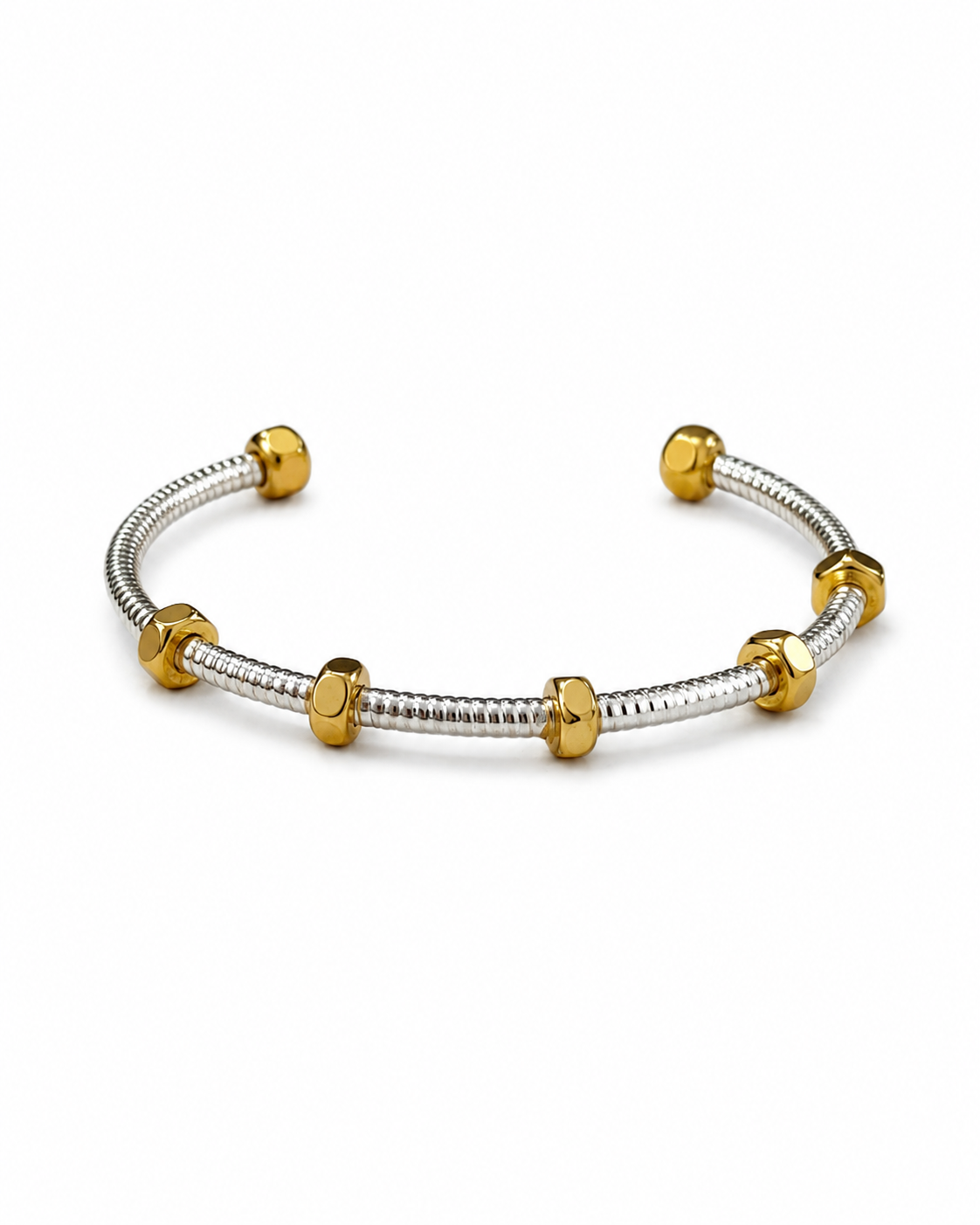 Two-Tone Cuff Bracelet