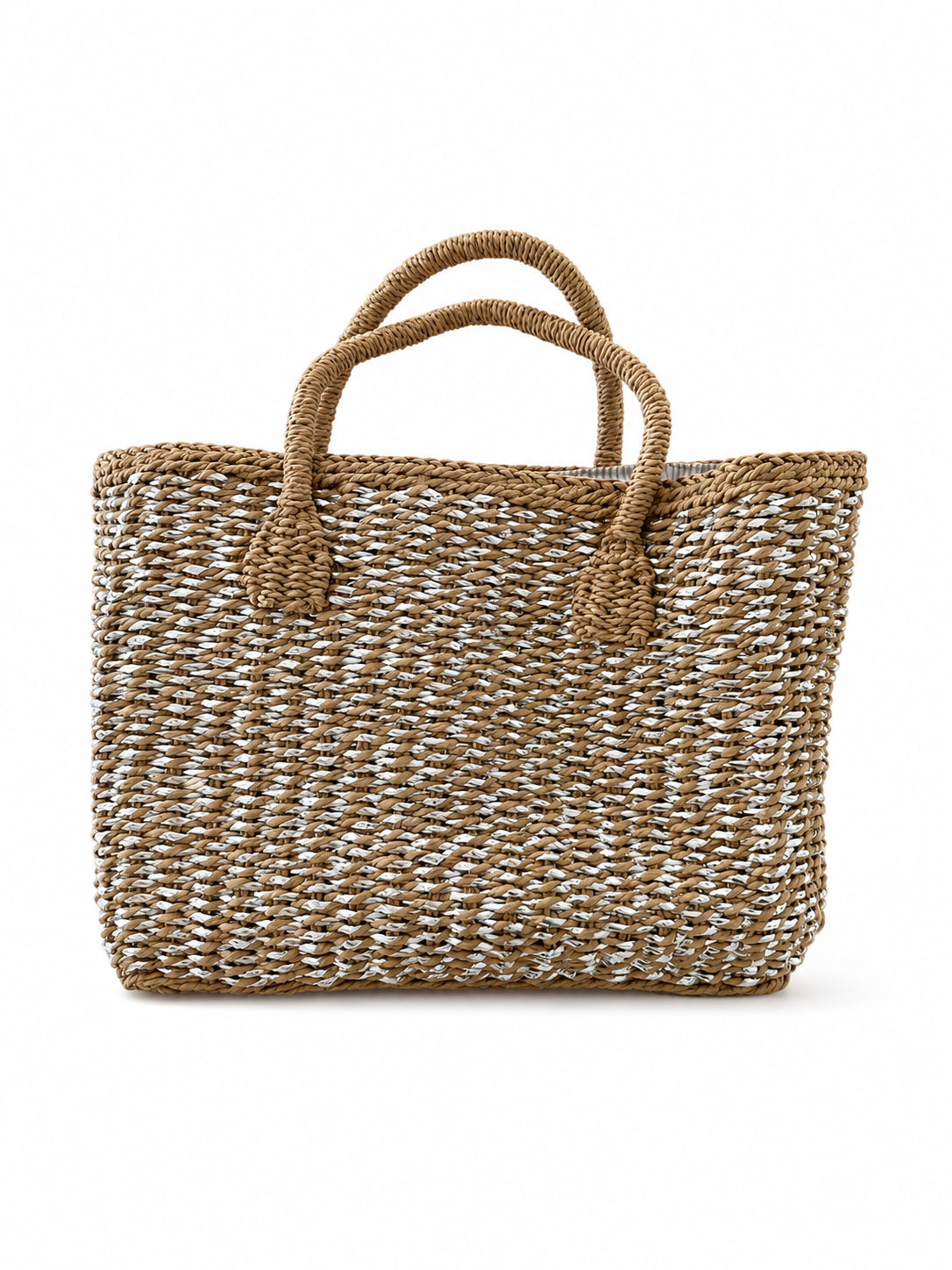 Woven Straw Tote Bag