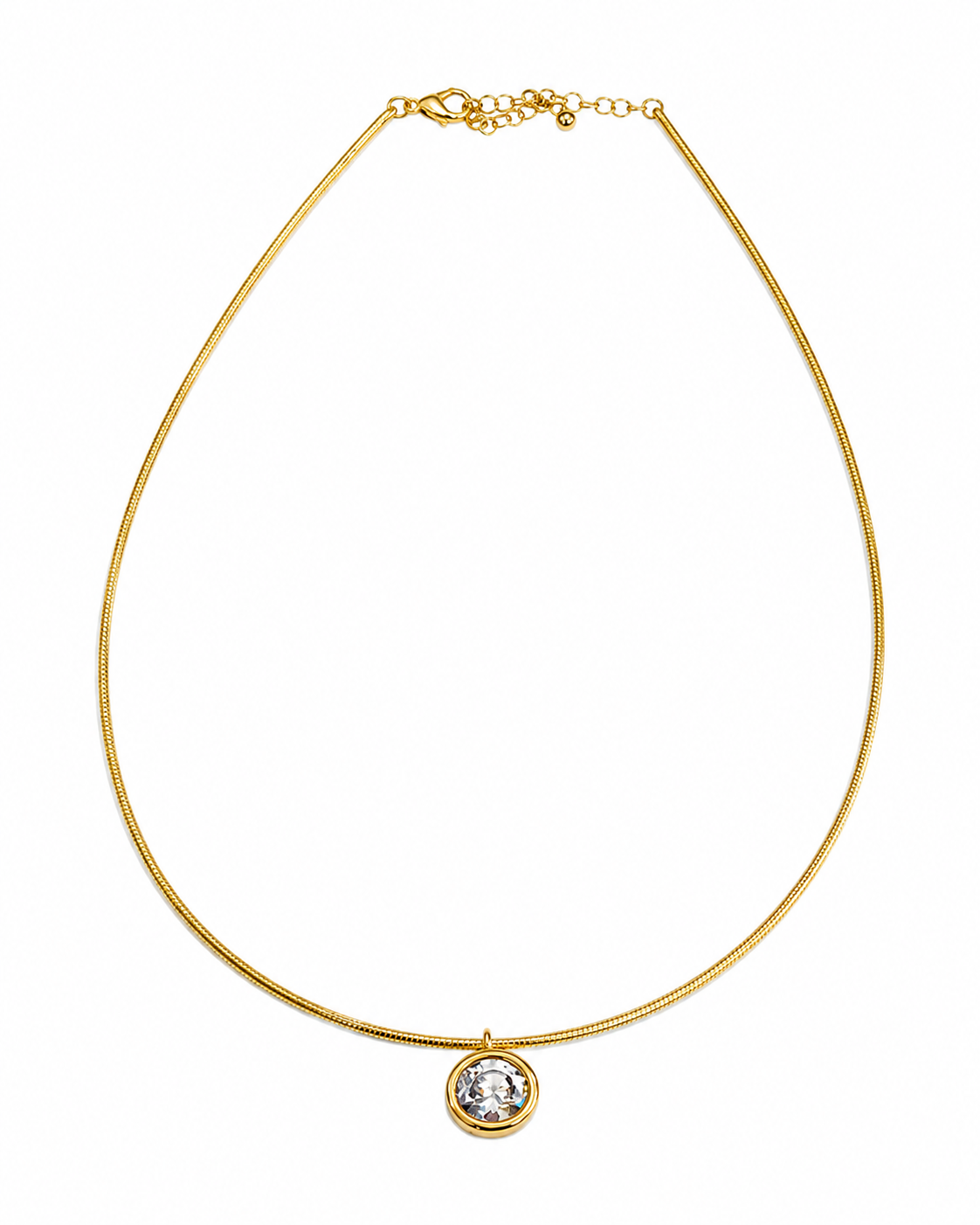 Two-Tone Stone Necklace