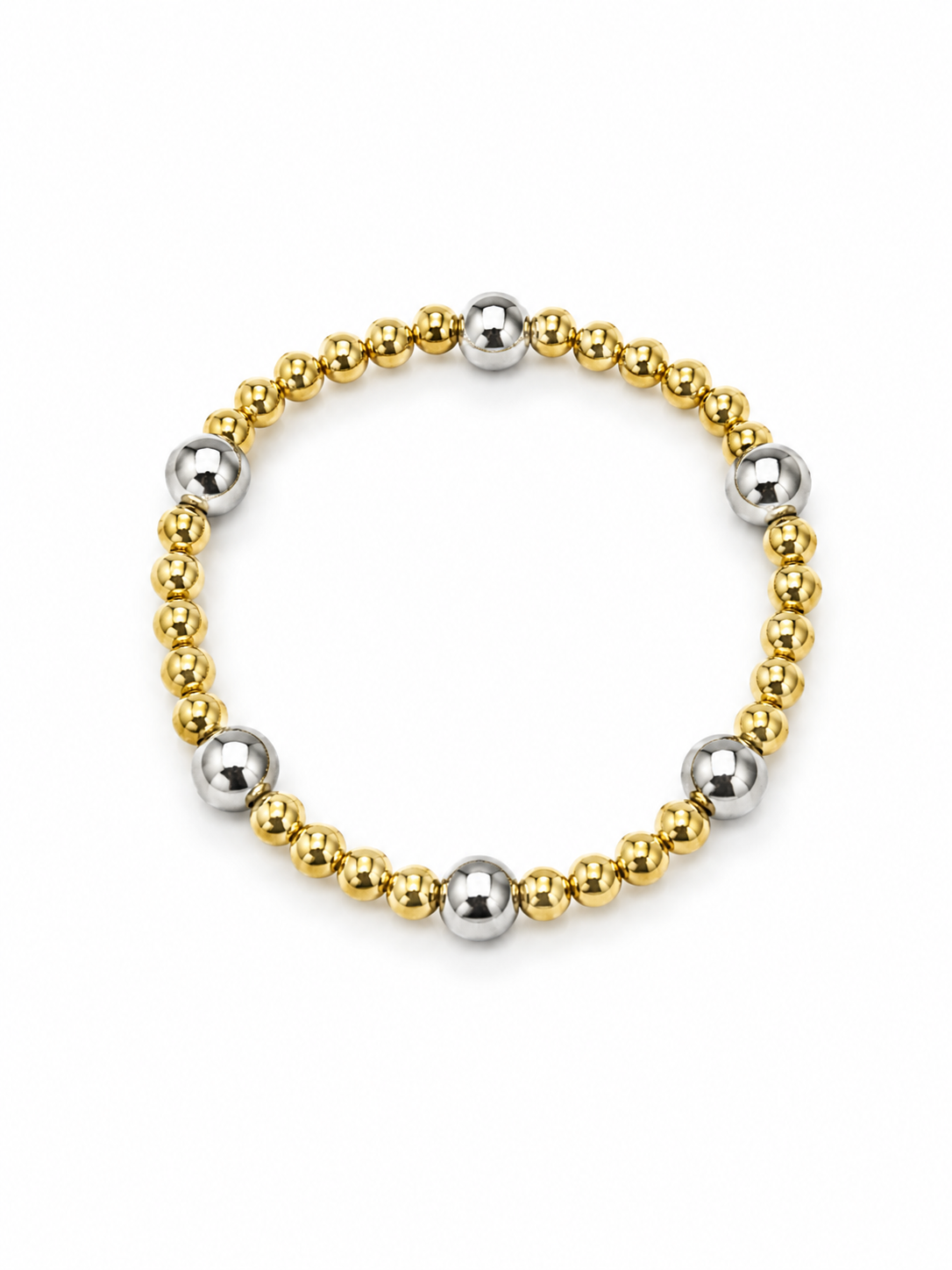 Two-Tone Beaded Bracelet