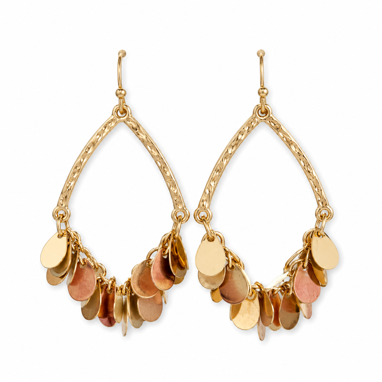 Teardrop Gold Earrings