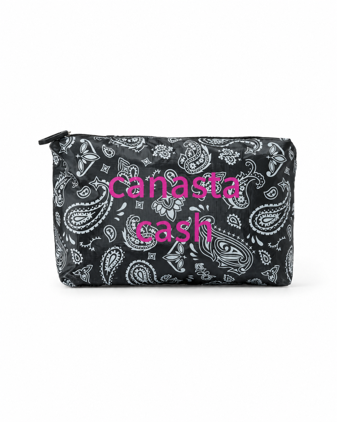 Black Paisley Pouch