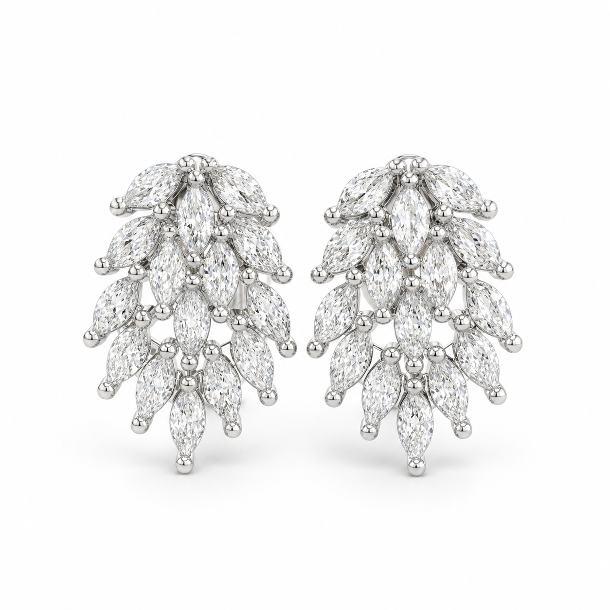 Silver Crystal Earrings