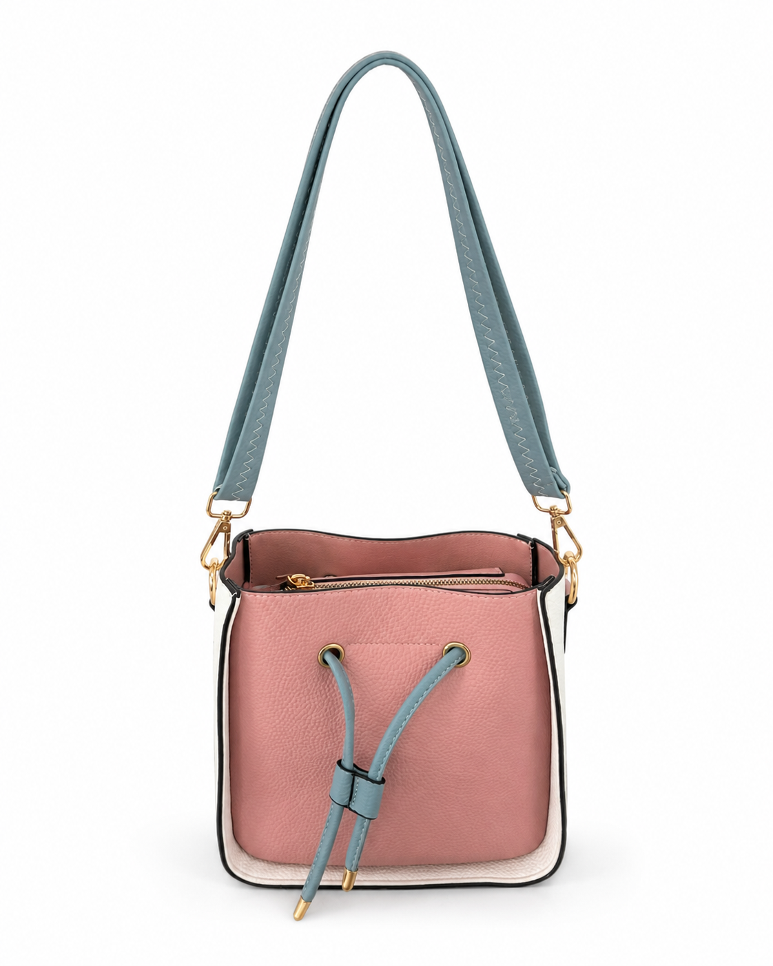Pink & Blue Crossbody Bag