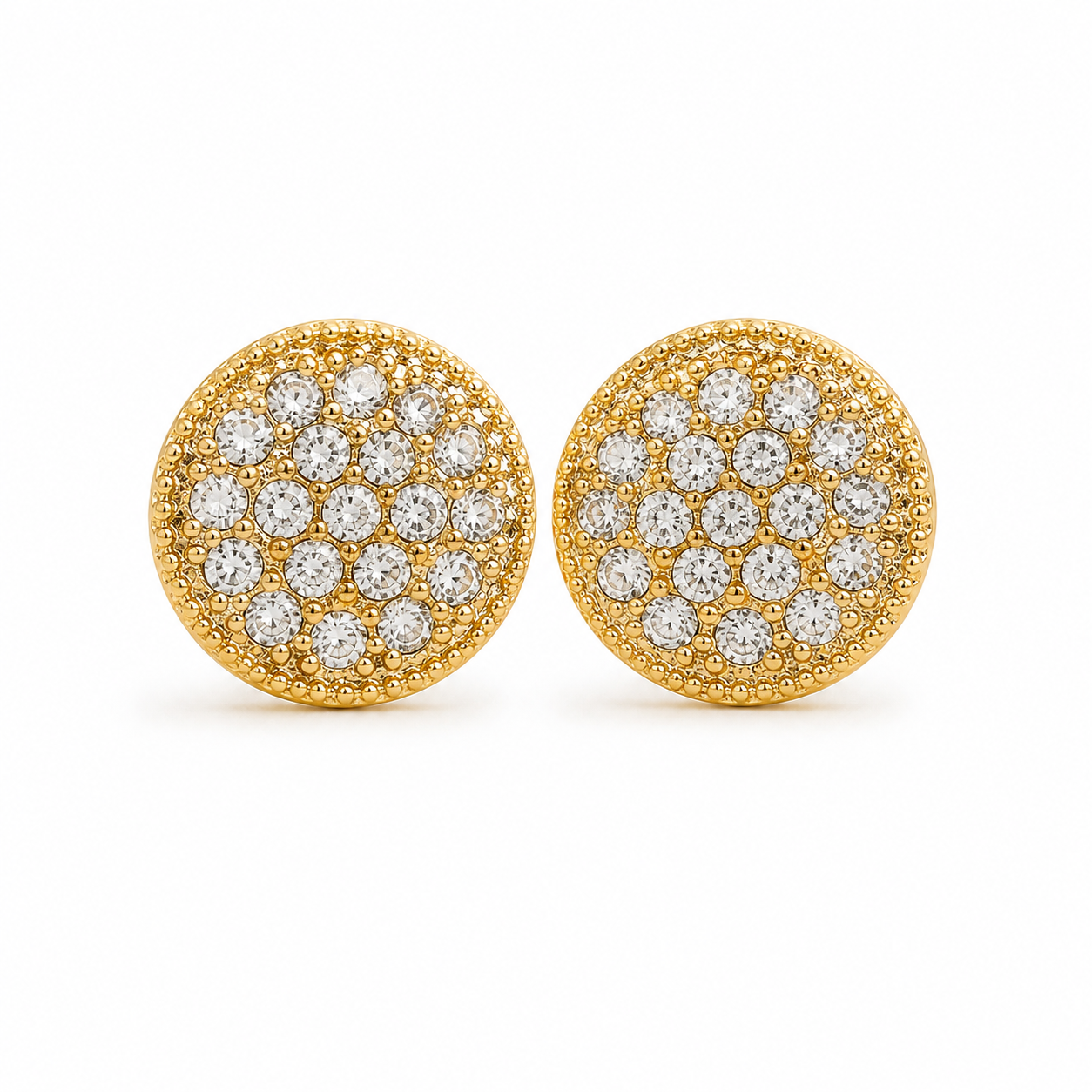 Gold Crystal Earrings