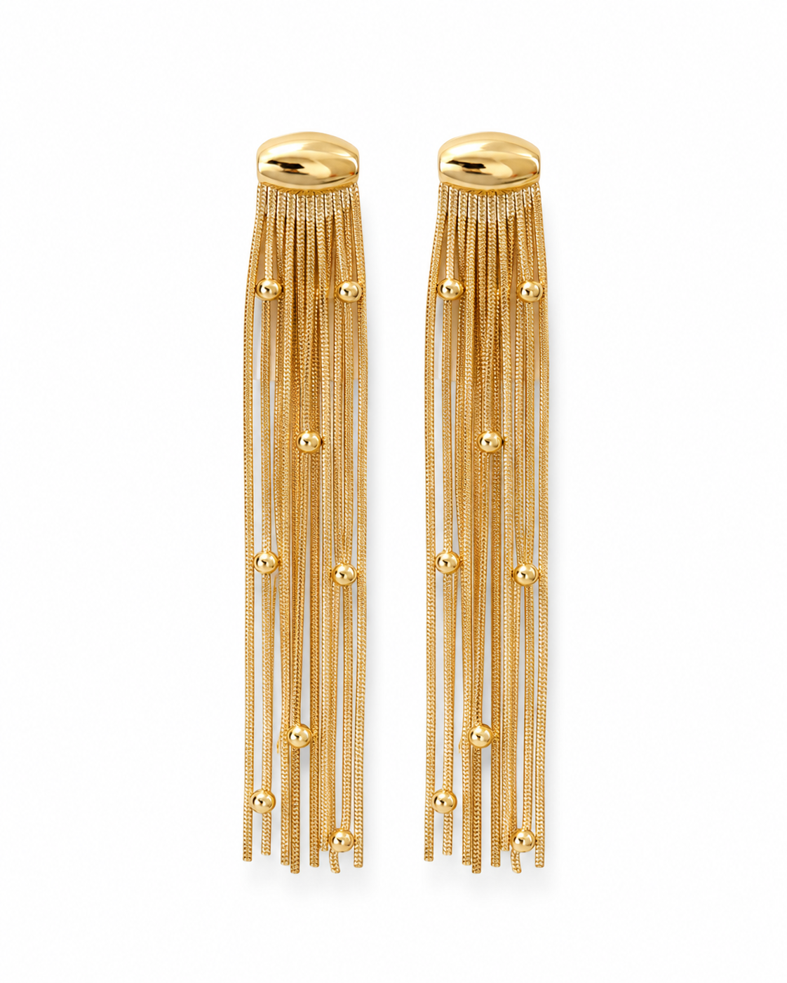 Gold Tassel Earrings