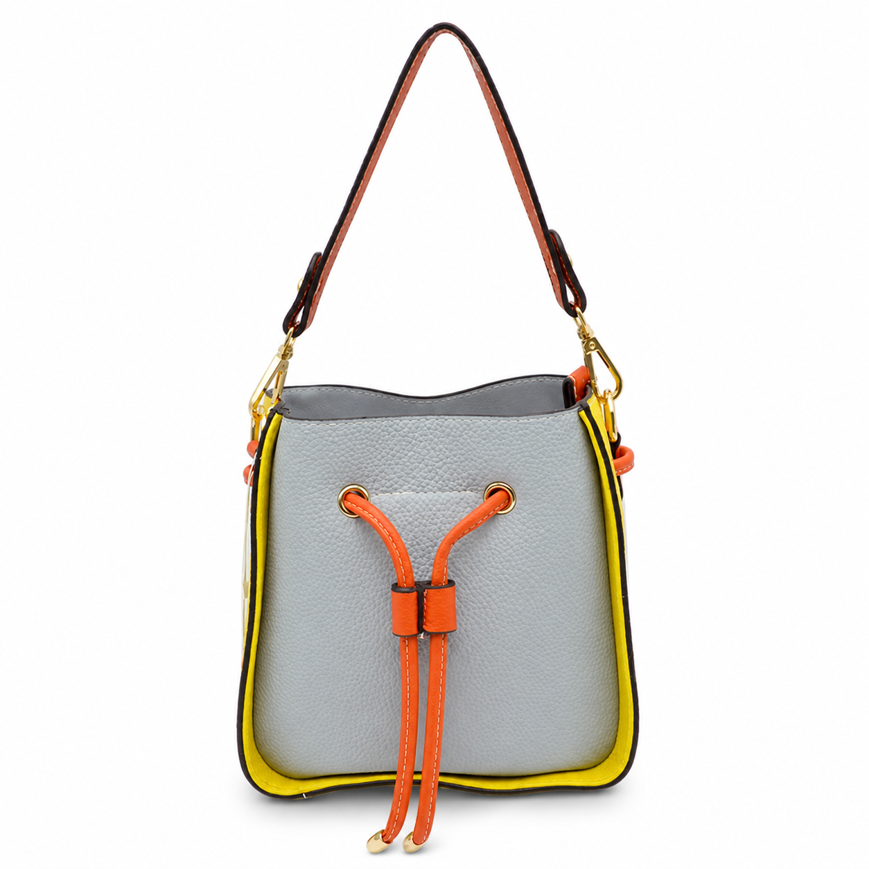 Color-Block Bucket Bag