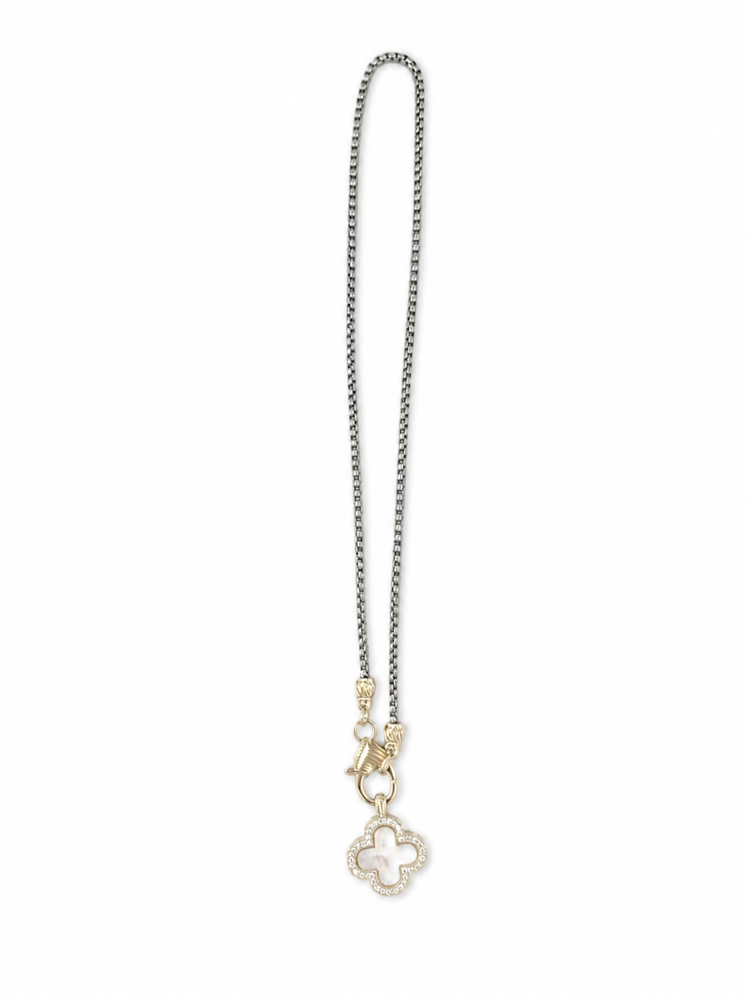 Two-Tone Pendant Necklace