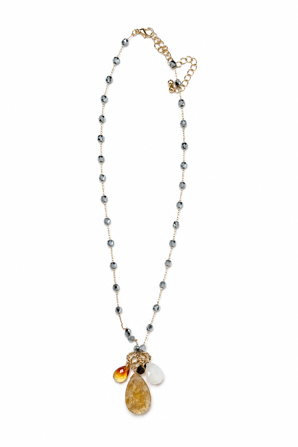 Stone & Pearl Necklace