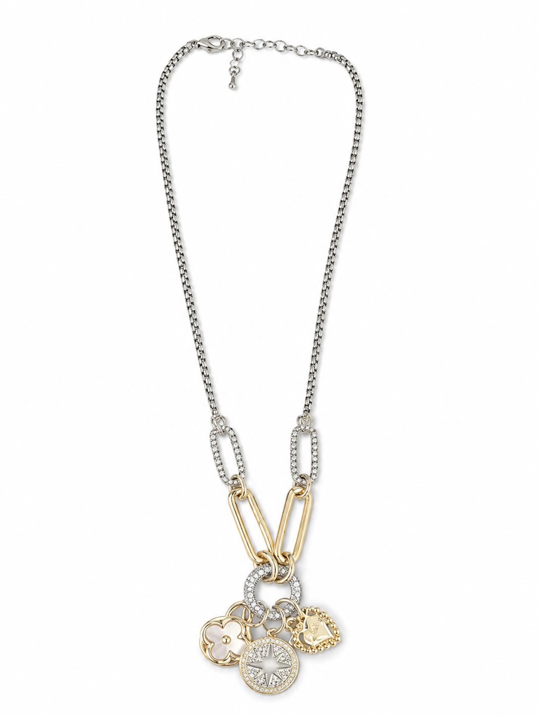 Two-Tone Charm Necklace