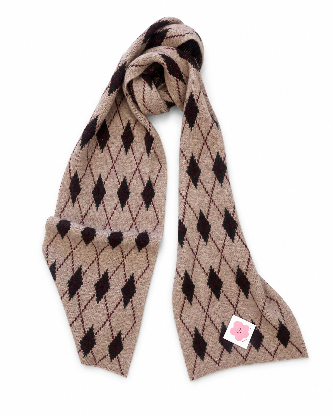 Argyle Knit Scarf