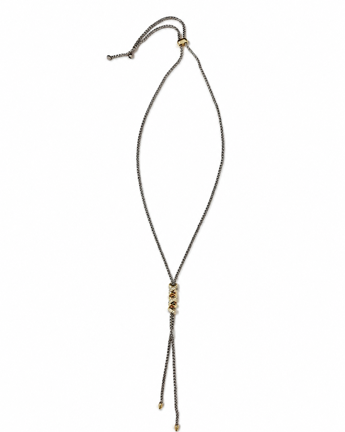 Silver & Gold Drop Necklace