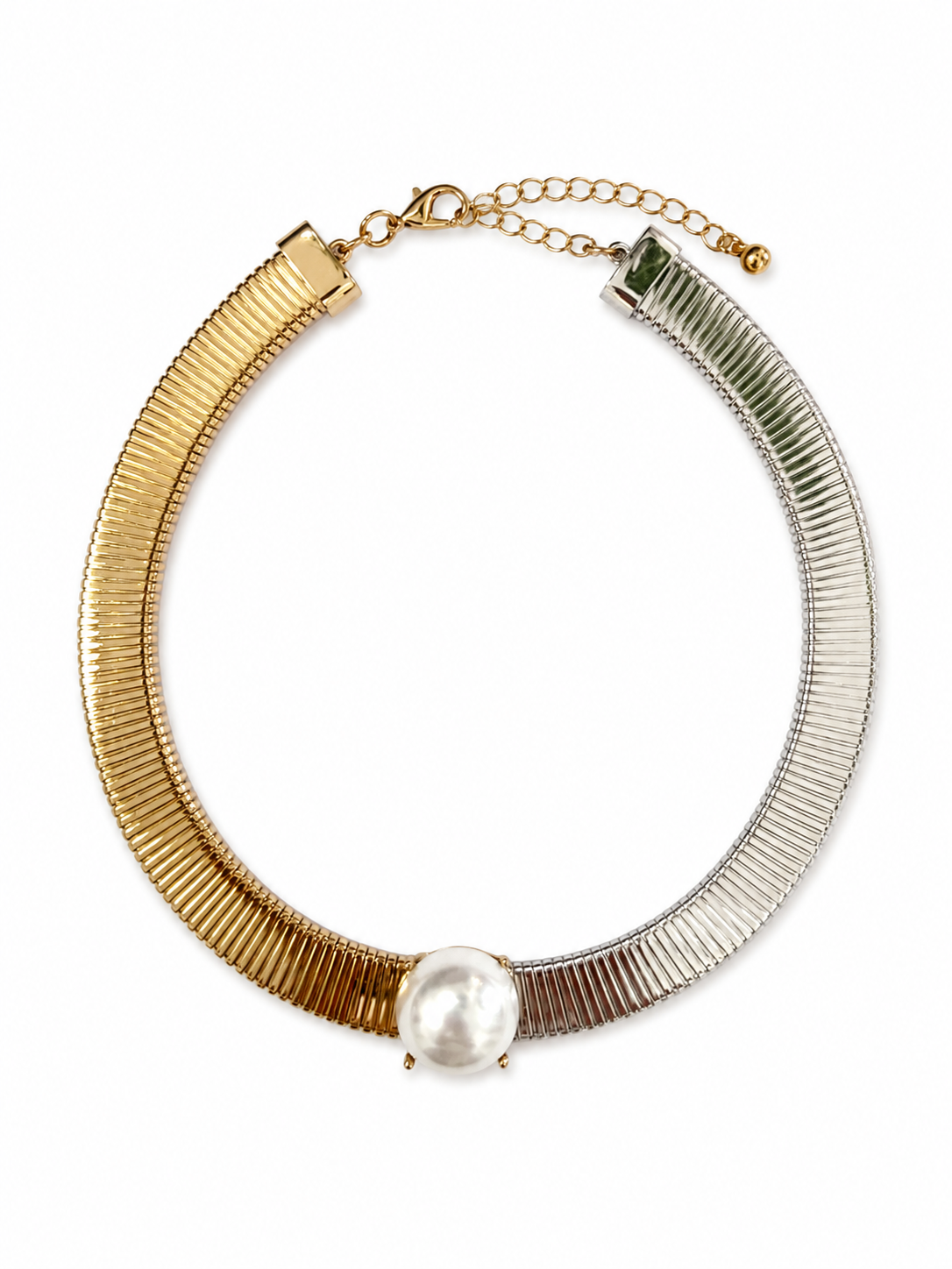Gold & Silver Pearl Necklace
