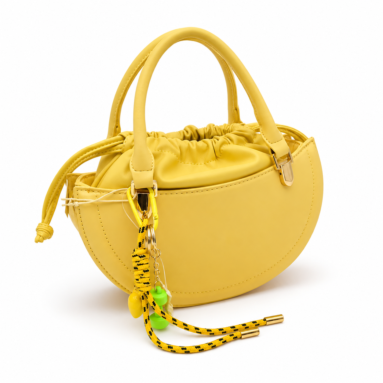 Yellow Half-Moon Handbag