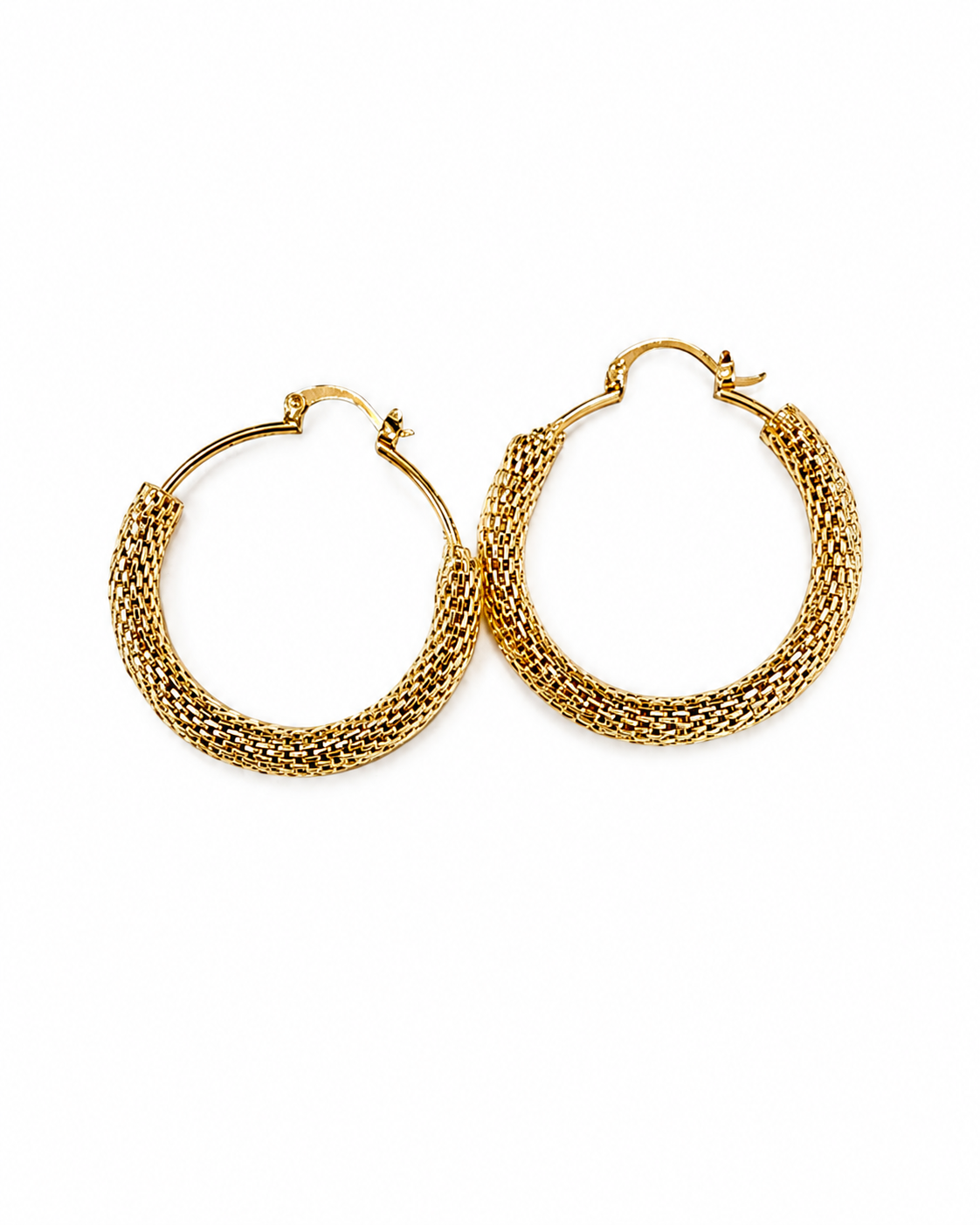 Puffy Gold Hoops