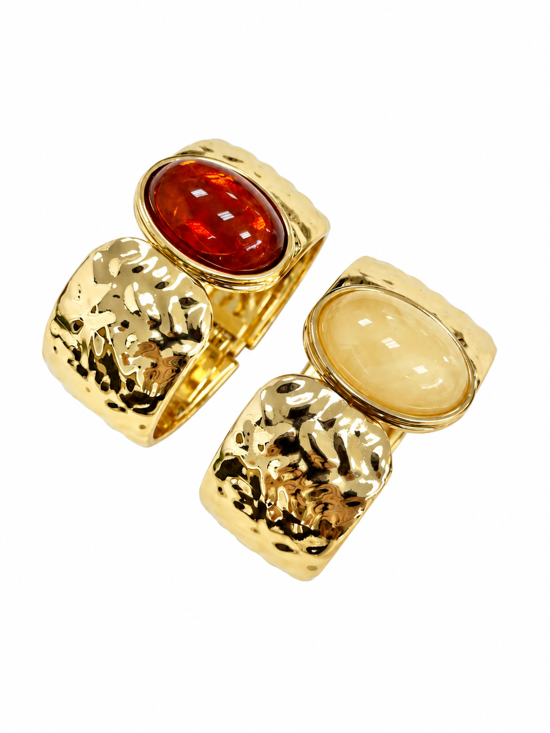 Resin & Gold-Tone Cuff Bracelets