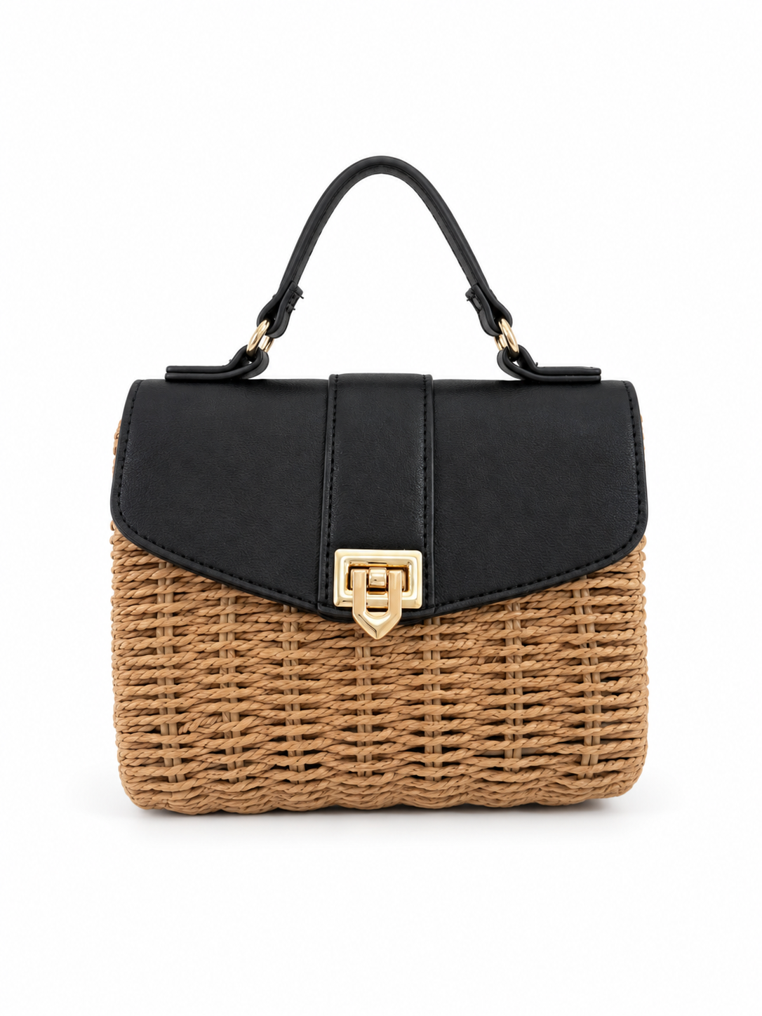Woven Leather Handbag