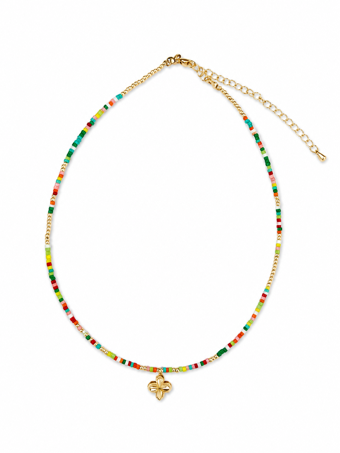 Mulitcolor Flower Necklace