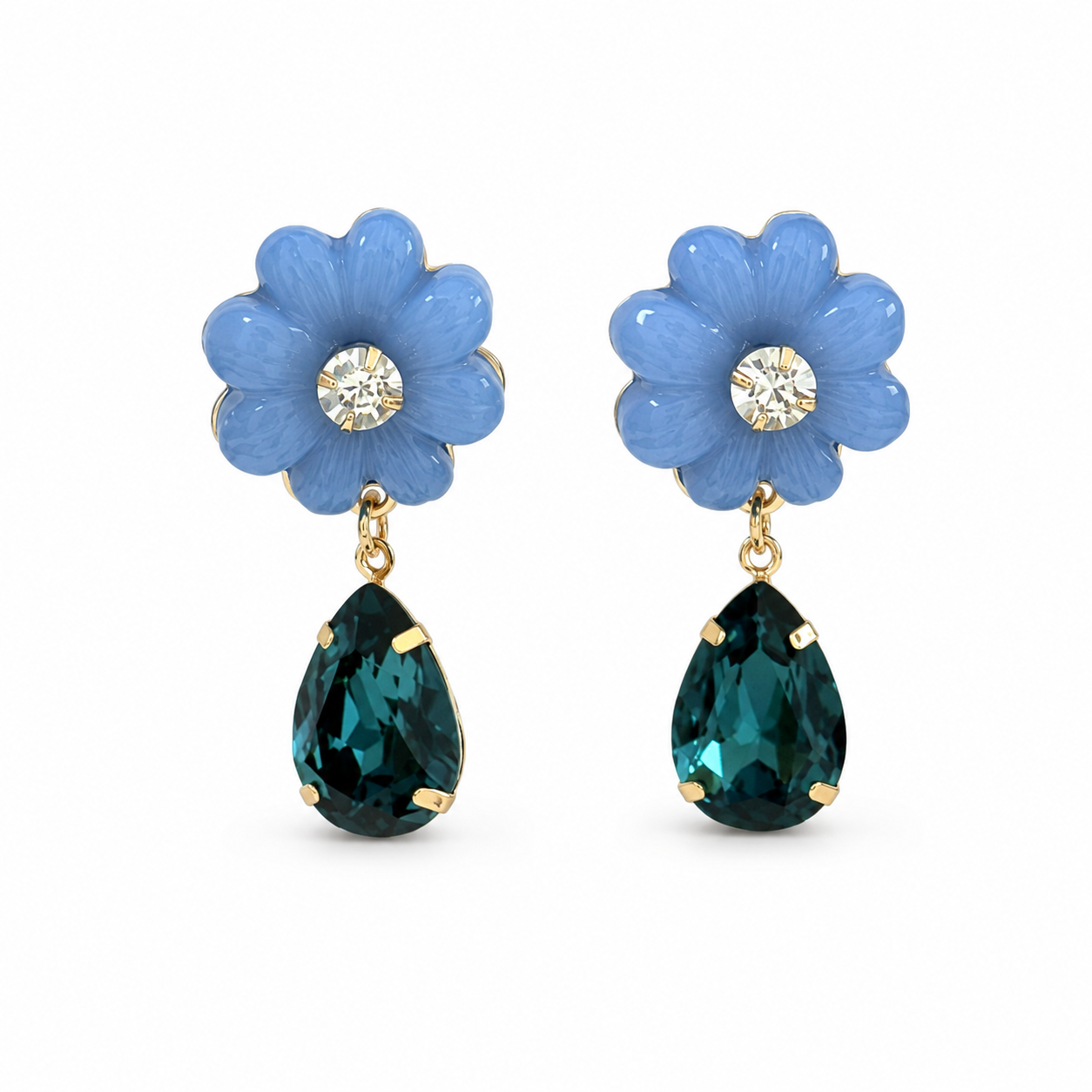 Floral Teardrop Earrings