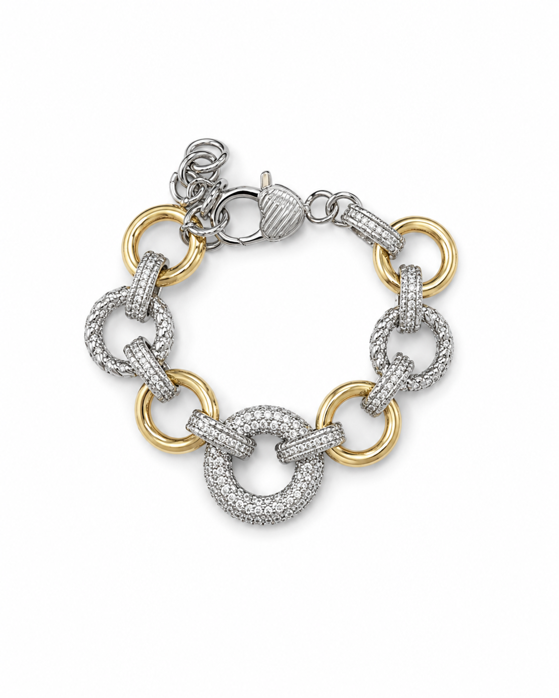 Two-Tone Chain Bracelet