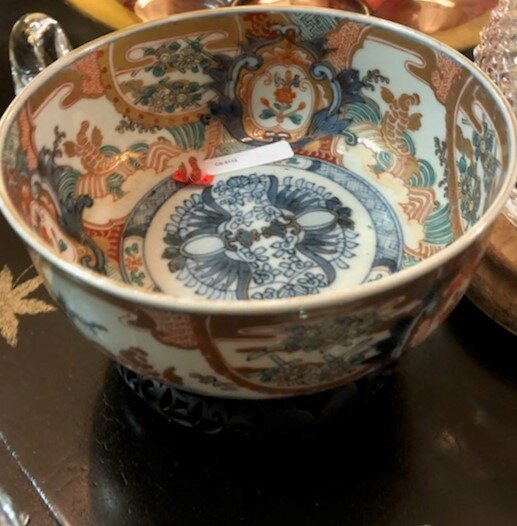 Imari Bowl on Stand: $150