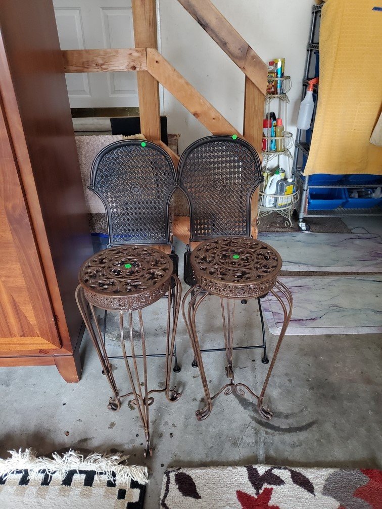 Metal Chairs and Plant Stands.jpg
